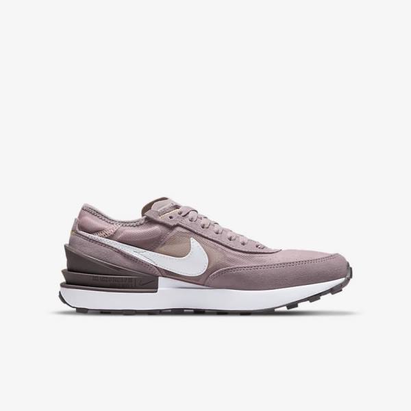 Nike Waffle One Older Kids' Sneakers Pink / Light Purple / White | NK257DGF