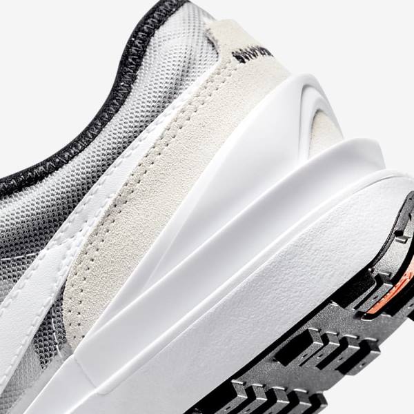 Nike Waffle One Older Kids' Sneakers White / Black / Orange | NK745YRS