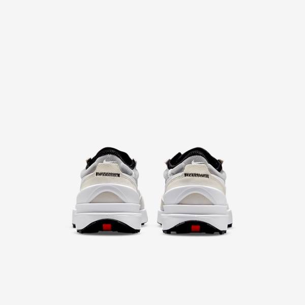 Nike Waffle One Older Kids' Walking Shoes White / Black / Orange | NK412QVA