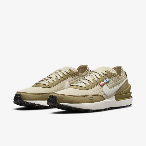 Nike Waffle One Premium Men's Sneakers Brown / Black | NK830CWN