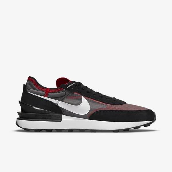 Nike Waffle One SE Men's Sneakers Black / Red / White | NK086YHV