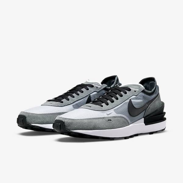 Nike Waffle One SE Men's Sneakers Grey / White / Grey / Black | NK896HEP