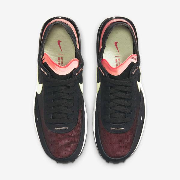 Nike Waffle One Women's Sneakers Black / Red / Light Green | NK265DGS