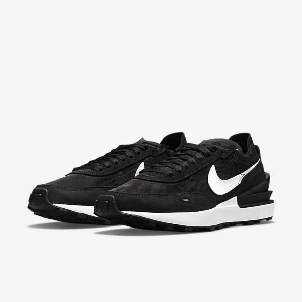 Nike Waffle One Women's Sneakers Black / Orange / White | NK607BIY