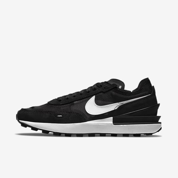 Nike Waffle One Women\'s Sneakers Black / Orange / White | NK607BIY