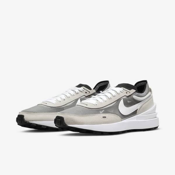 Nike Waffle One Women's Sneakers White / Black / Orange | NK370ISC