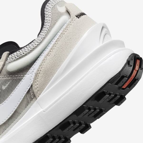 Nike Waffle One Women's Sneakers White / Black / Orange | NK370ISC