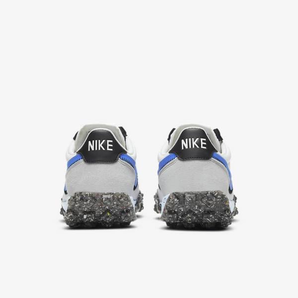 Nike Waffle Racer Crater Women's Sneakers White / Black / Blue | NK306MEO