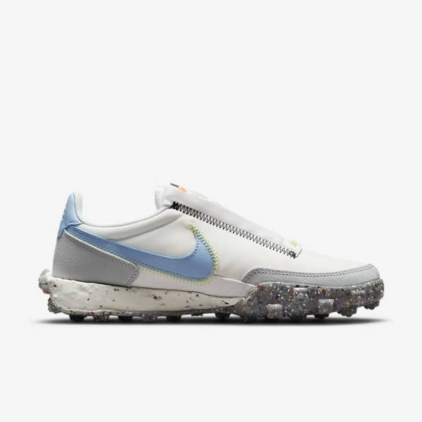 Nike Waffle Racer Crater Women's Sneakers White / Light Lemon | NK420ASI