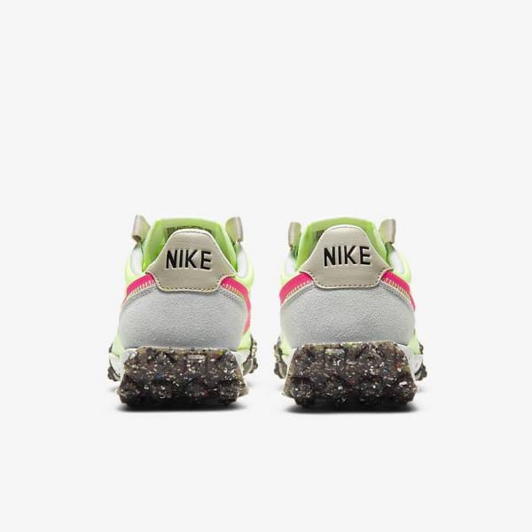 Nike Waffle Racer Crater Women's Sneakers Black / Green / Pink | NK865SXN