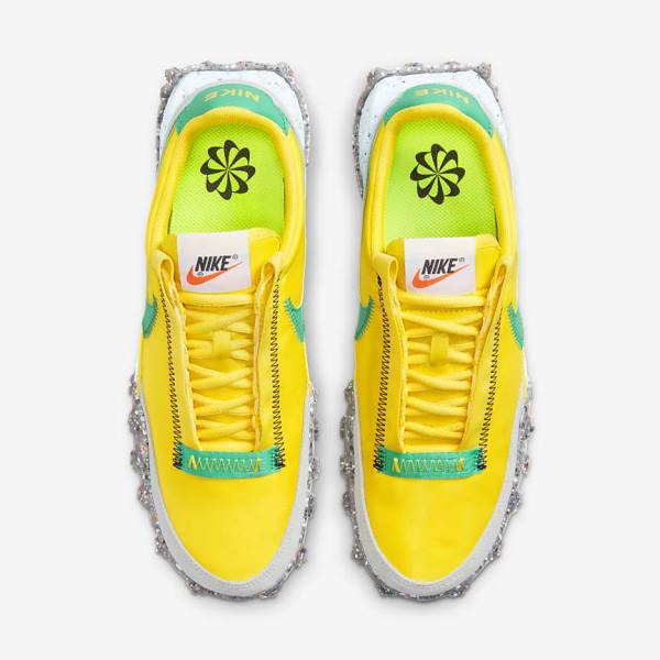 Nike Waffle Racer Crater Women's Sneakers Yellow / Blue / Green | NK925JTO