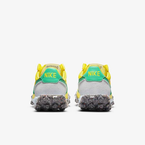 Nike Waffle Racer Crater Women's Sneakers Yellow / Blue / Green | NK925JTO