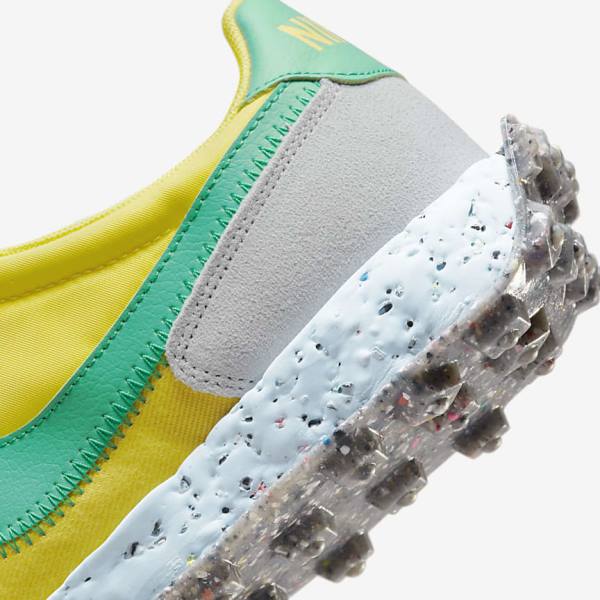 Nike Waffle Racer Crater Women's Sneakers Yellow / Blue / Green | NK925JTO