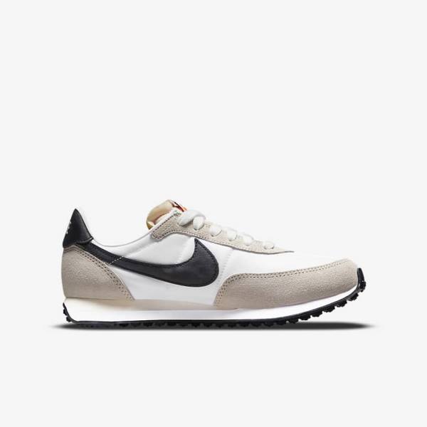 Nike Waffle Trainer 2 Older Kids' Sneakers White / Black | NK439SWO