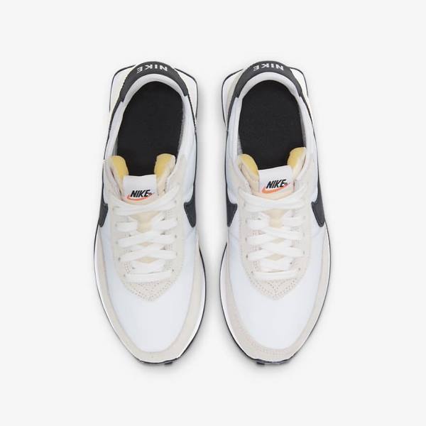 Nike Waffle Trainer 2 Older Kids' Sneakers White / Black | NK439SWO