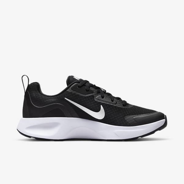 Nike Wearallday Women's Sneakers Black / White | NK769LDZ