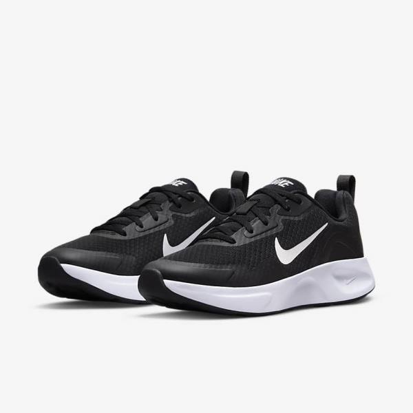 Nike Wearallday Women's Sneakers Black / White | NK769LDZ