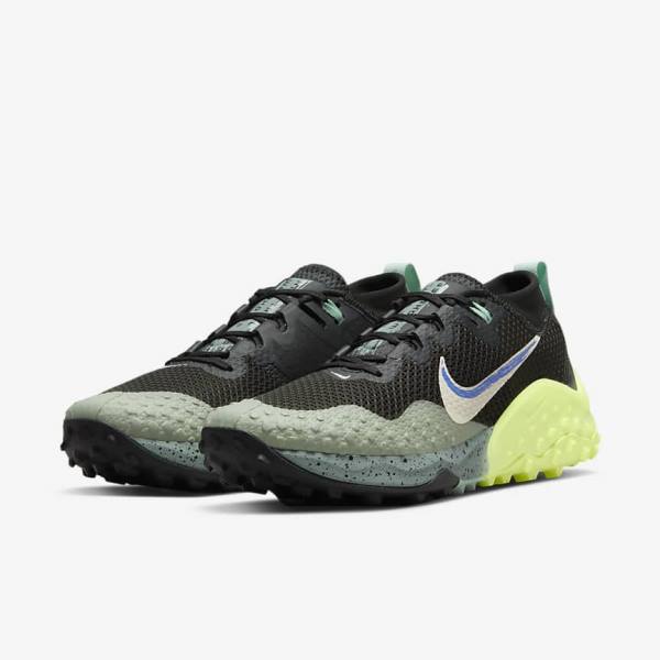 Nike Wildhorse 7 Trail Women's Running Shoes Olive / Light Lemon | NK031MVK