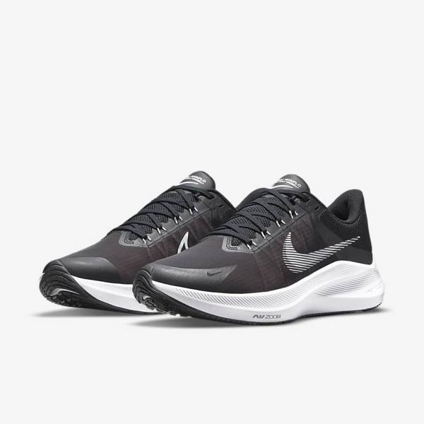 Nike Winflo 8 Road Men's Running Shoes Black / Dark Grey / White | NK839LQW