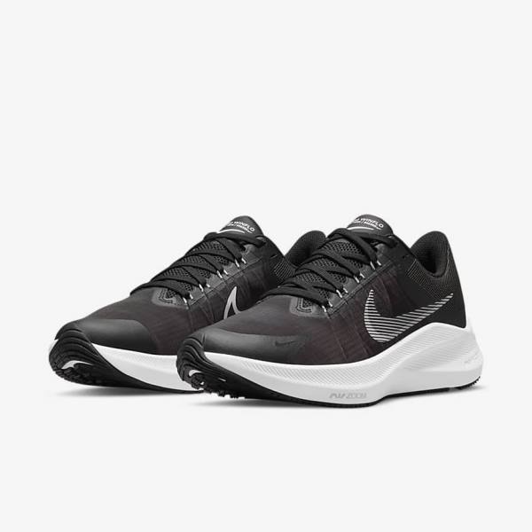 Nike Winflo 8 Road Women's Running Shoes Black / Dark Grey / Light Grey / White | NK189GZX