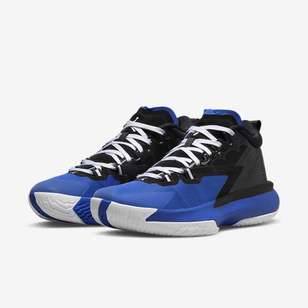 Nike Zion 1 Men's Basketball Shoes Black / Royal / White | NK201CFD