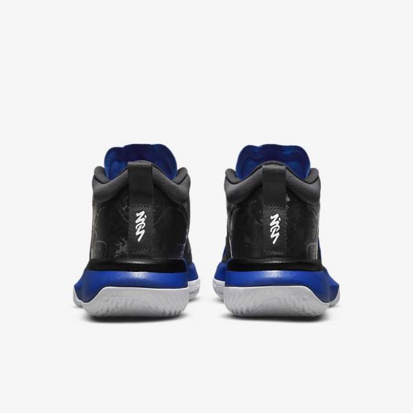 Nike Zion 1 Men's Basketball Shoes Black / Royal / White | NK201CFD