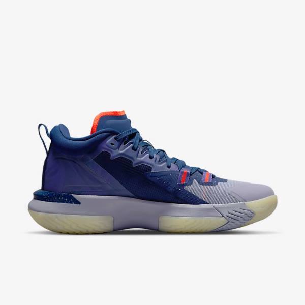 Nike Zion 1 ZNA Men's Basketball Shoes Blue / Purple / Indigo / Light Red | NK152RXD