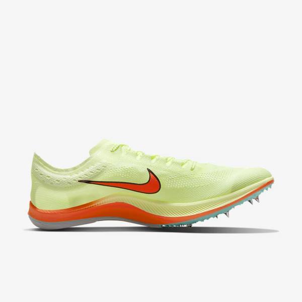 Nike ZoomX Dragonfly Athletics Distance Spikes Men's Running Shoes Turquoise / Black / Orange | NK752KCT