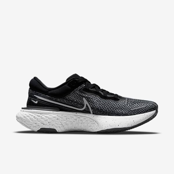 Nike ZoomX Invincible Run Flyknit Road Men's Running Shoes White / Black / White | NK958XMJ