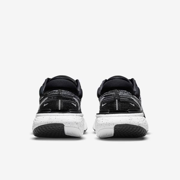 Nike ZoomX Invincible Run Flyknit Road Men's Running Shoes White / Black / White | NK958XMJ