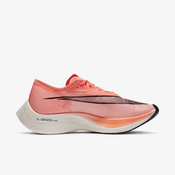 Nike ZoomX Vaporfly NEXT% Road Racing Men's Running Shoes Light Mango / Black / Blue | NK941QCS