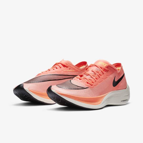 Nike ZoomX Vaporfly NEXT% Road Racing Men's Running Shoes Light Mango / Black / Blue | NK941QCS