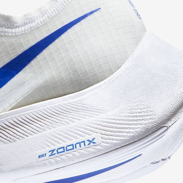 Nike ZoomX Vaporfly NEXT% Road Racing Women's Running Shoes White / Black / Blue | NK271YDU