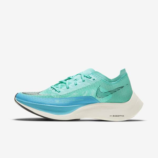 Nike ZoomX Vaporfly Next% 2 Road Racing Women\'s Running Shoes White / Metal Silver / Black | NK172BRN