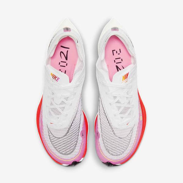 Nike ZoomX Vaporfly Next% 2 Road Racing Women's Running Shoes White / Black / Black | NK198PEF