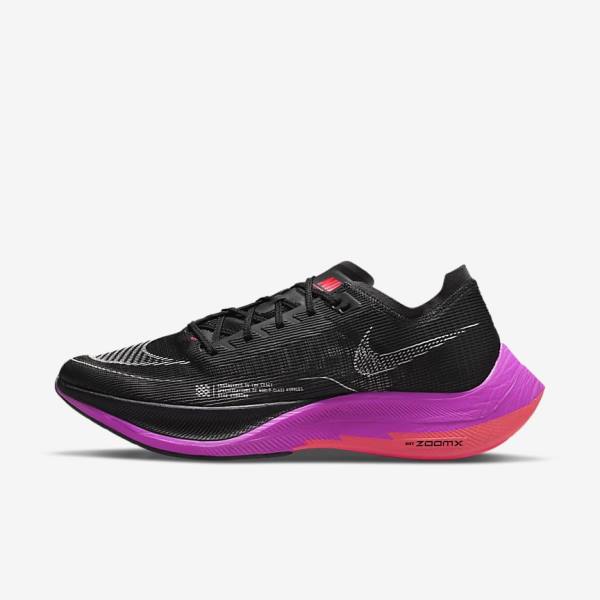 Nike ZoomX Vaporfly Next% 2 Road Racing Men\'s Running Shoes Black / Purple / Grey / Red | NK217LTN