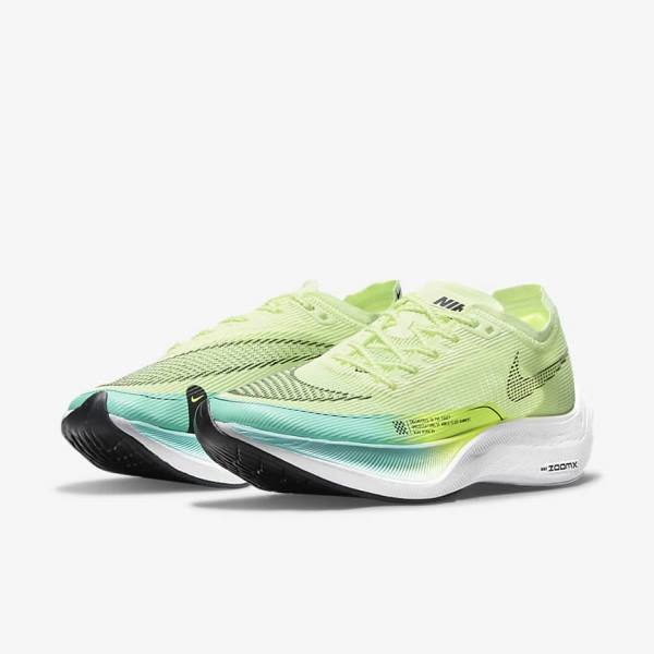 Nike ZoomX Vaporfly Next% 2 Road Racing Women's Running Shoes Black / Metal Gold / White | NK614GIL