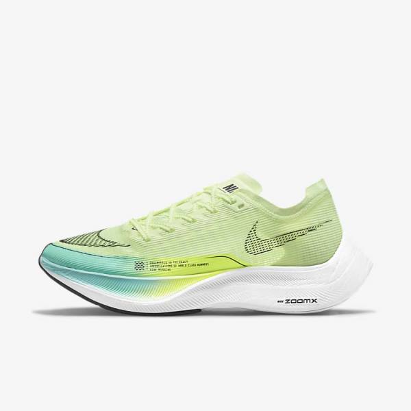 Nike ZoomX Vaporfly Next% 2 Road Racing Women\'s Running Shoes Black / Metal Gold / White | NK614GIL