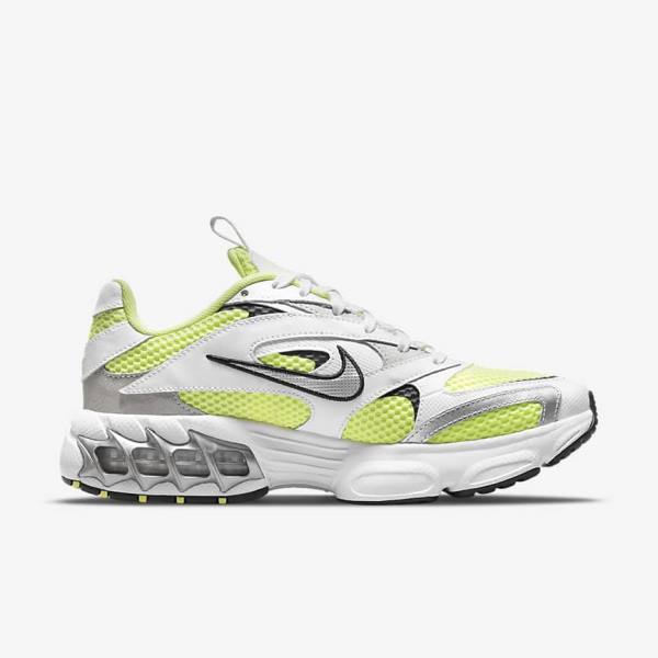 Nike Zoom Air Fire Women's Sneakers White / Light Lemon / Black / Metal Silver | NK964ZRY