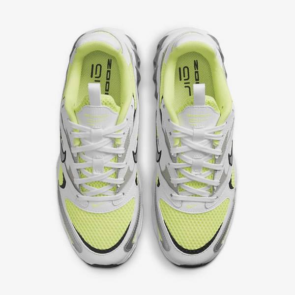 Nike Zoom Air Fire Women's Sneakers White / Light Lemon / Black / Metal Silver | NK964ZRY