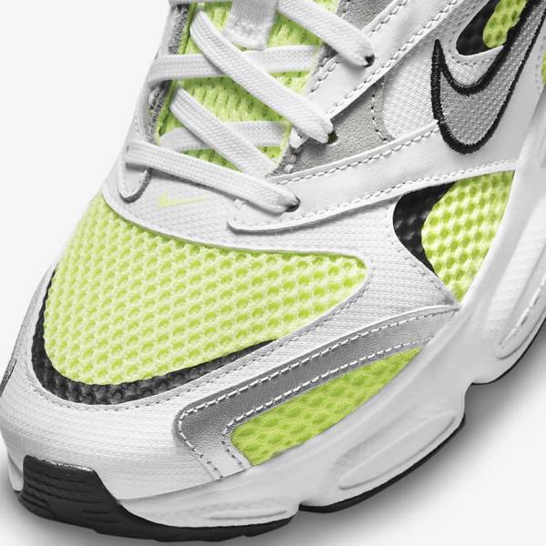 Nike Zoom Air Fire Women's Sneakers White / Light Lemon / Black / Metal Silver | NK964ZRY