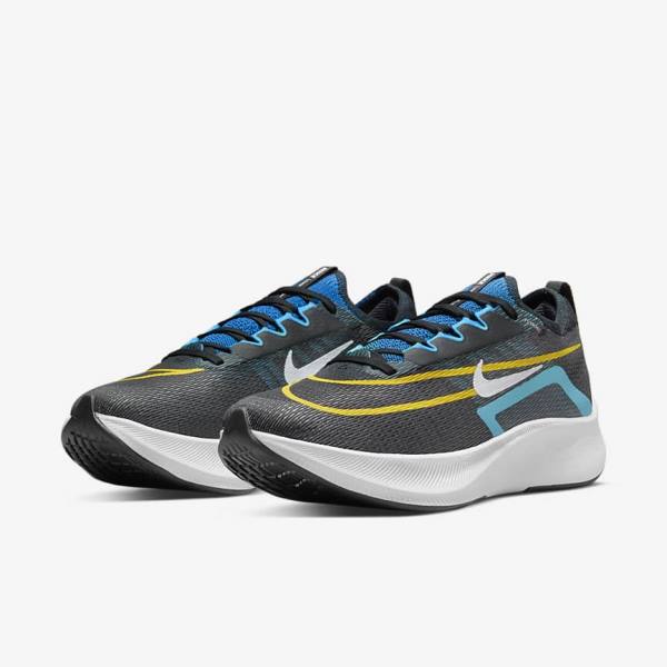 Nike Zoom Fly 4 Road Men's Running Shoes Black / Green / Orange | NK127ITD