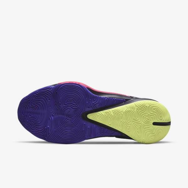 Nike Zoom Freak 3 Men's Basketball Shoes Purple / Pink / Purple / Light Lemon | NK901ABN