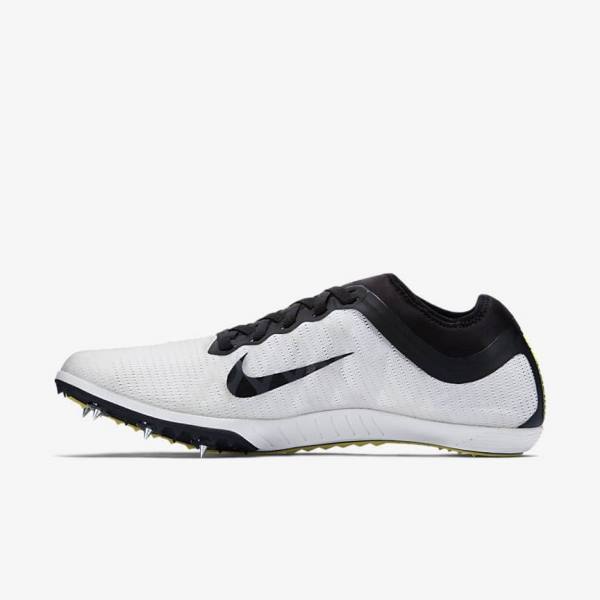 Nike Zoom Mamba 3 Unisex Distance Spike Women's Running Shoes White / Black | NK047XOQ