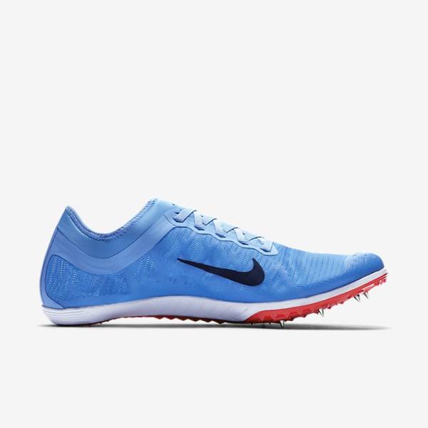 Nike Zoom Mamba 3 Unisex Distance Spike Women's Running Shoes Blue / Light Red / Blue | NK395ZHT