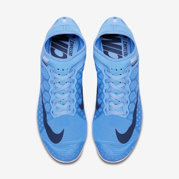 Nike Zoom Mamba 3 Unisex Distance Spike Women's Running Shoes Blue / Light Red / Blue | NK395ZHT