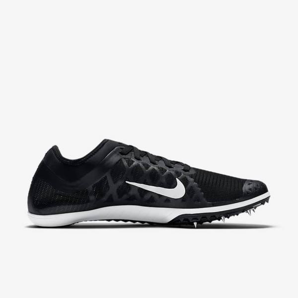 Nike Zoom Mamba 3 Unisex Distance Spike Women's Running Shoes Black / White | NK419ASF