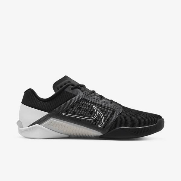 Nike Zoom Metcon Turbo 2 Men's Training Shoes Black / White / Dark Grey / Metal Grey | NK438ZLF