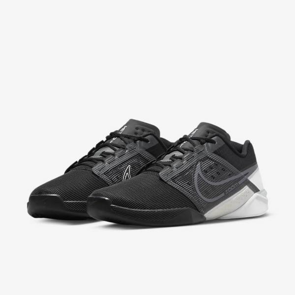 Nike Zoom Metcon Turbo 2 Men's Training Shoes Black / White / Dark Grey / Metal Grey | NK438ZLF