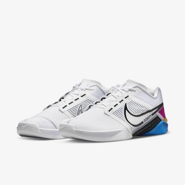 Nike Zoom Metcon Turbo 2 Men's Training Shoes White / Blue / Pink / Black | NK463AWQ